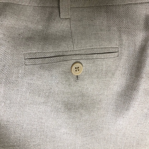 Brooks Brothers tan linen Bermuda shorts - Picture 5 of 8
